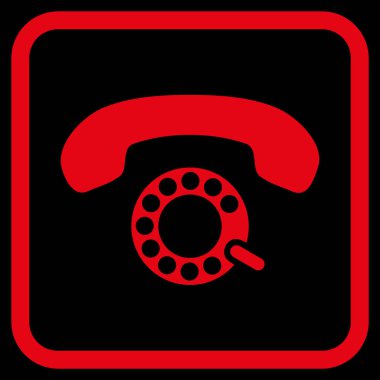 Darbeli aramayı vektör simgesi bir çerçeve içinde