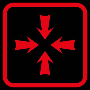 Oklar vektör simgesi bir çerçeve içinde azaltmak