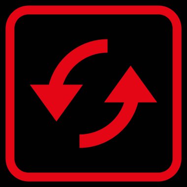 Vektör simgesi bir çerçeve içinde yenileme