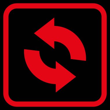 Vektör simgesi bir çerçeve içinde yenileme