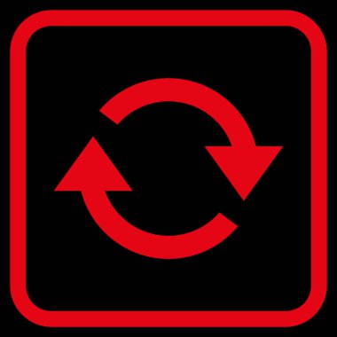 Vektör simgesi bir çerçeve içinde yenileme