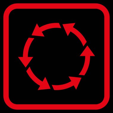 Bir çerçeve içinde CCW vektör simge döndürmek