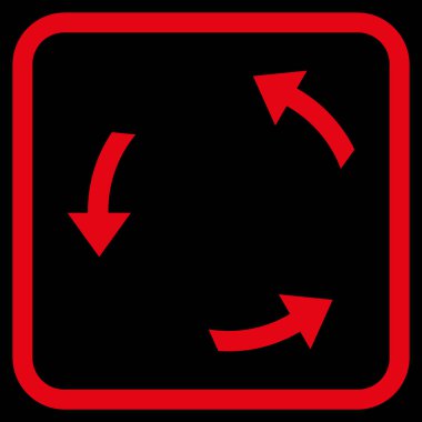 Bir çerçeve içinde CCW vektör simge döndürmek