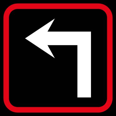 Sol vektör simge bir çerçevede açmak