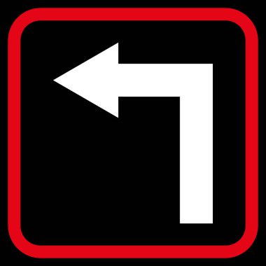 Sol vektör simge bir çerçevede açmak