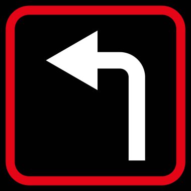 Sol vektör simge bir çerçevede açmak