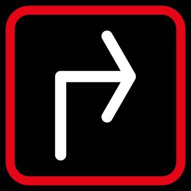 Doğru vektör simge bir çerçevede açmak