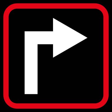 Doğru vektör simge bir çerçevede açmak