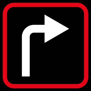 Doğru vektör simge bir çerçevede açmak