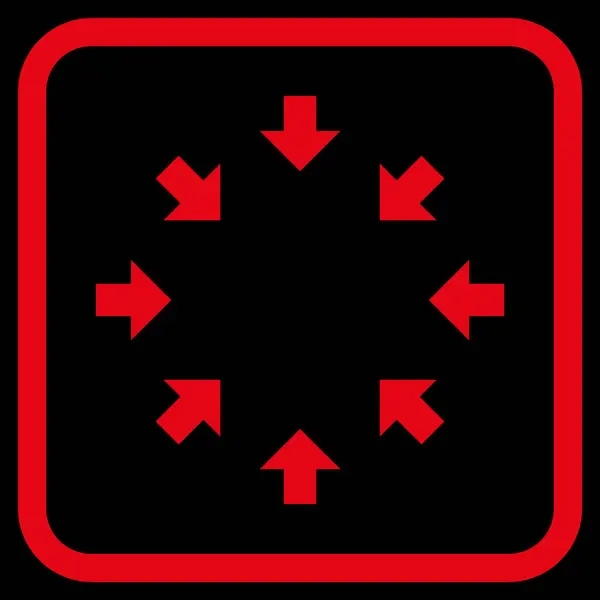 Flechas compactas Vector icono en un marco — Vector de stock