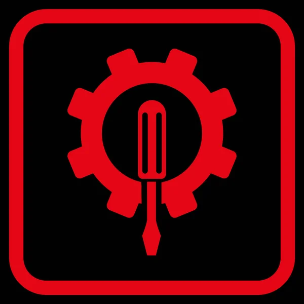 Engineering-Vektor-Symbol in einem Rahmen — Stockvektor