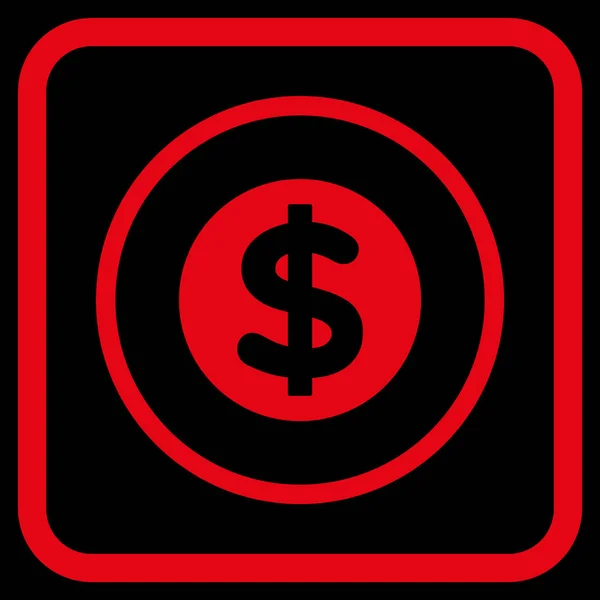 Financiën Vector Icon In een Frame — Stockvector