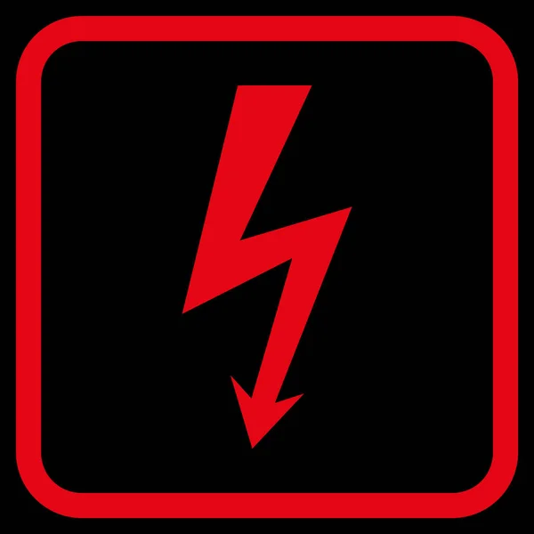 High Voltage wektor ikona w ramce — Wektor stockowy