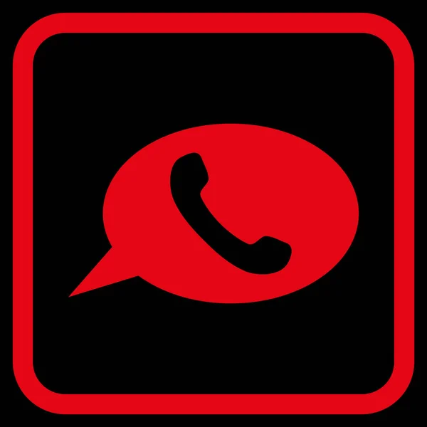 Teléfono mensaje Vector icono en un marco — Archivo Imágenes Vectoriales