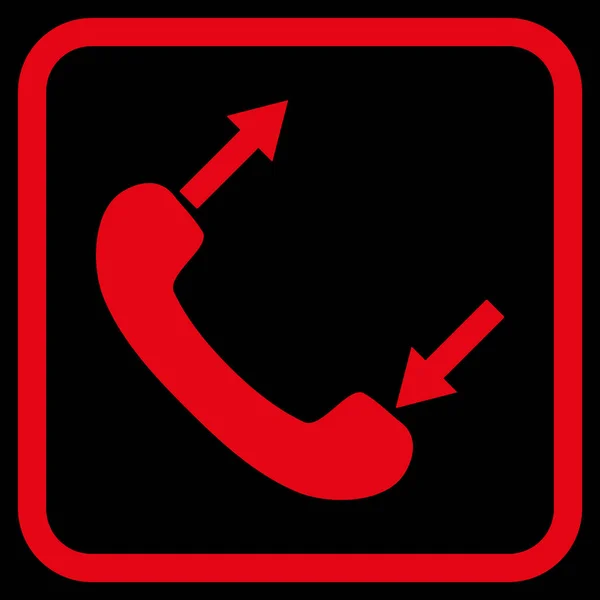 Teléfono hablando Vector icono en un marco — Archivo Imágenes Vectoriales