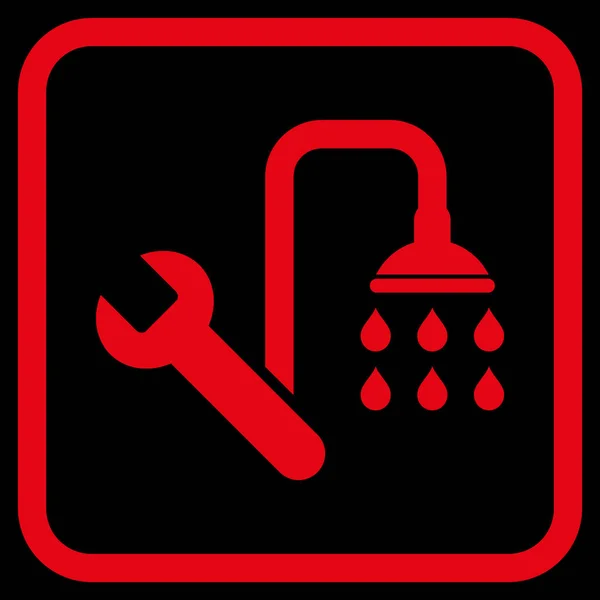 Wodno-kanalizacyjnych wektor ikona w ramce — Wektor stockowy