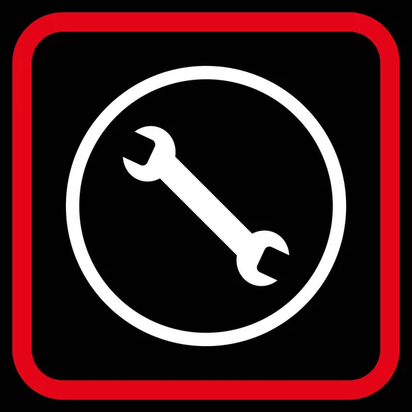 Ícone do vetor da chave em um quadro — Vetor de Stock