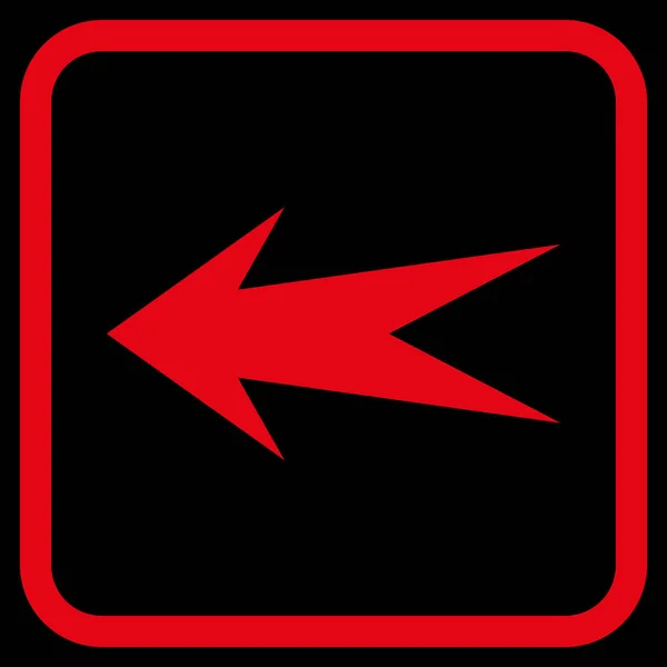 フレームの矢印左ベクトル アイコン — ストックベクタ