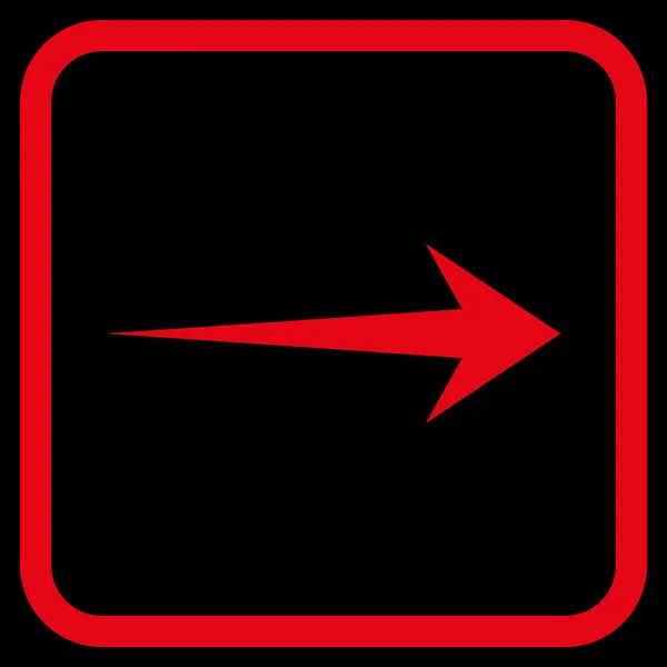 Икона "Стрела правого вектора" — стоковый вектор