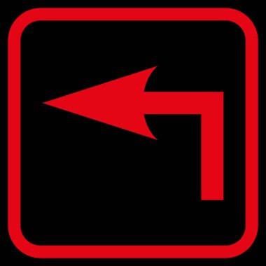 Sol vektör simge bir çerçevede açmak