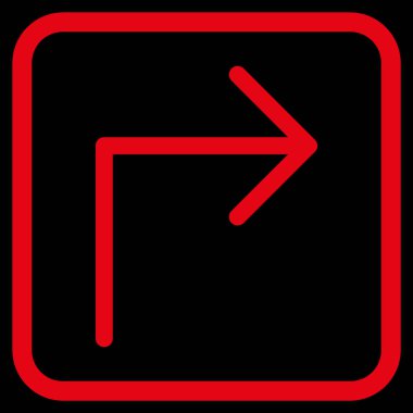 Doğru vektör simge bir çerçevede açmak