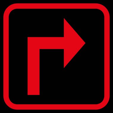 Doğru vektör simge bir çerçevede açmak