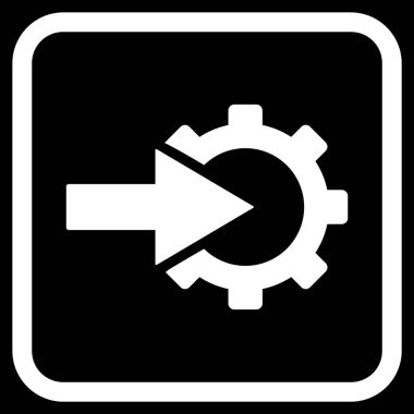 COG Tümleştirme vektör simgesi bir çerçeve içinde