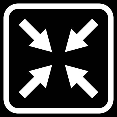 Oklar vektör simgesi bir çerçeve içinde sıkıştırmak