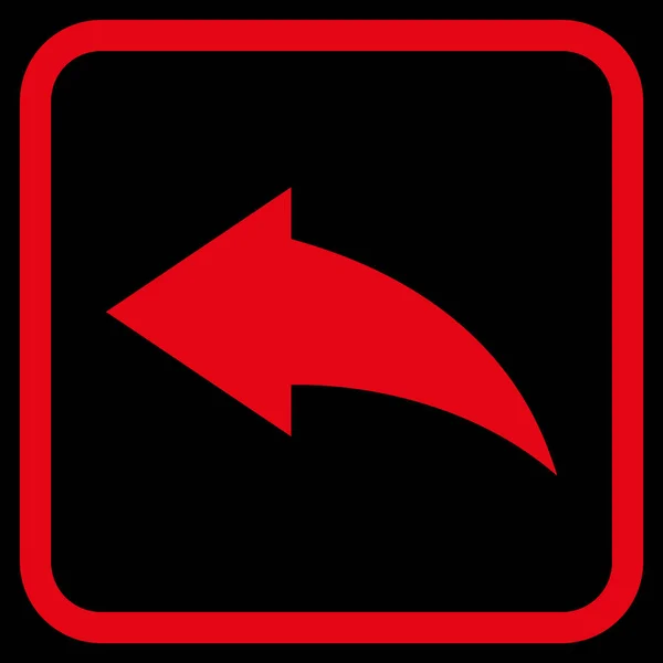 Desfazer ícone de vetor em um quadro — Vetor de Stock