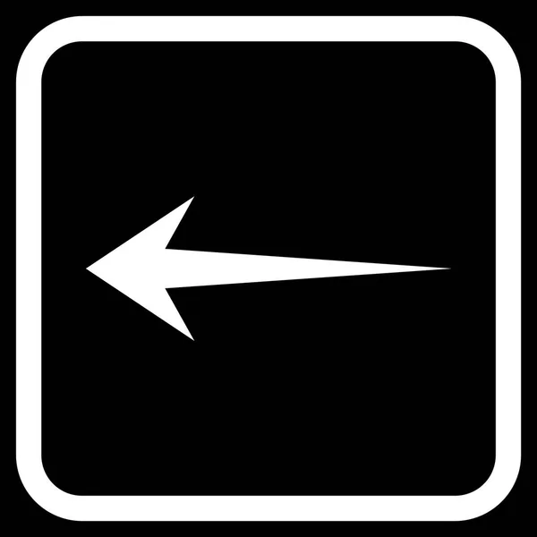 Ikonę strzałki lewo wektor w ramce — Wektor stockowy
