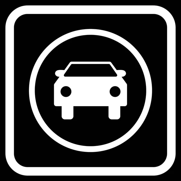 Auto-Vektor-Symbol in einem Rahmen — Stockvektor