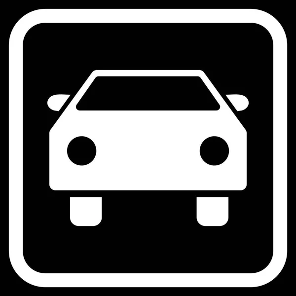 Car Vector Icon In a Frame — Stock Vector