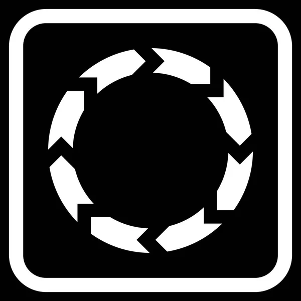 Circulation Vector Icon In a Frame — Stock Vector