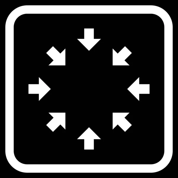 Kompakt nyilak vektor ikonjára a keretben — Stock Vector
