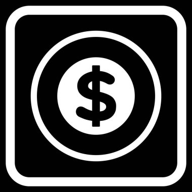 Finans vektör simgesi bir çerçeve içinde