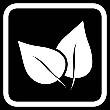 Flora Bitki vektör simgesi bir çerçeve içinde