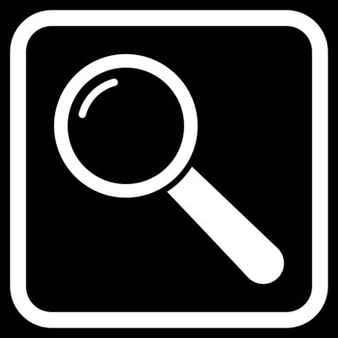 Büyüteç'i vektör simgesi bir çerçeve içinde