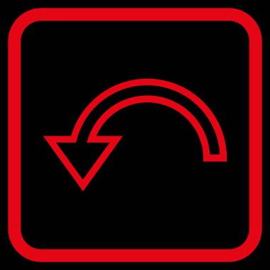 Sol vektör simgesi bir çerçeve içinde döndürme