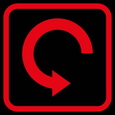 Doğru vektör simgesi bir çerçeve içinde döndürme