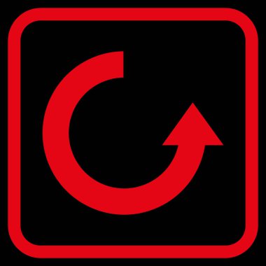 Vektör simgesi bir çerçeve içinde yukarı Döndür