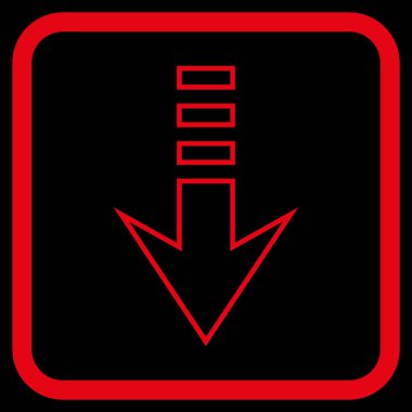 Vektör simgesi bir çerçeve içinde gönderin