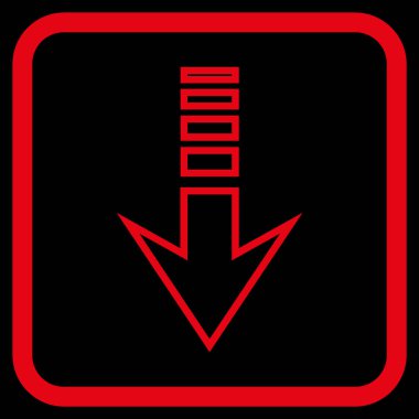 Vektör simgesi bir çerçeve içinde gönderin