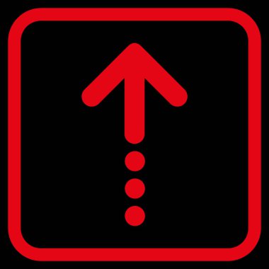 Vektör simgesi bir çerçeve içinde gönder