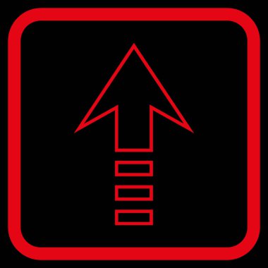 Vektör simgesi bir çerçeve içinde gönder