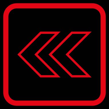 Shift Sol vektör simgesi bir çerçeve içinde