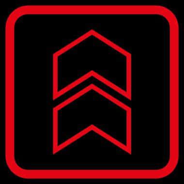 Vektör simgesi bir çerçeve içinde yukarı kayması