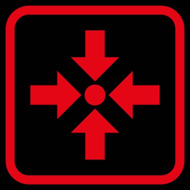 Oklar vektör simgesi bir çerçeve içinde küçültmek