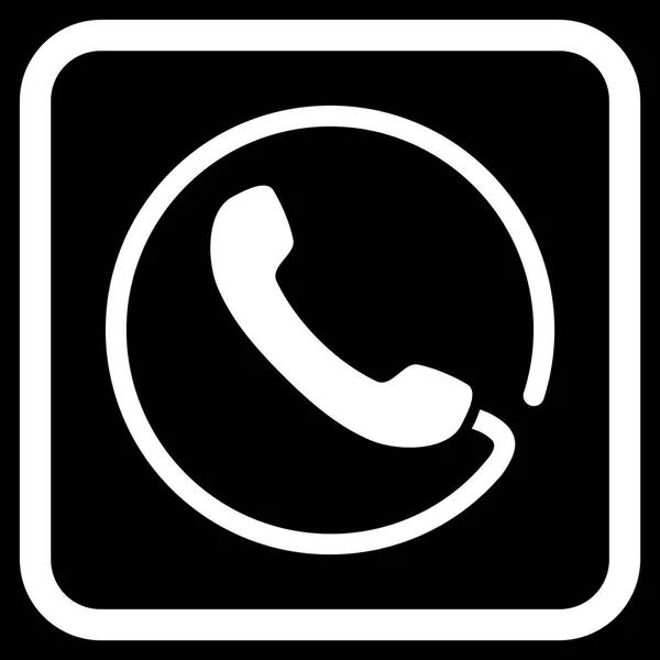 Ícone de vetor de telefone em um quadro —  Vetores de Stock