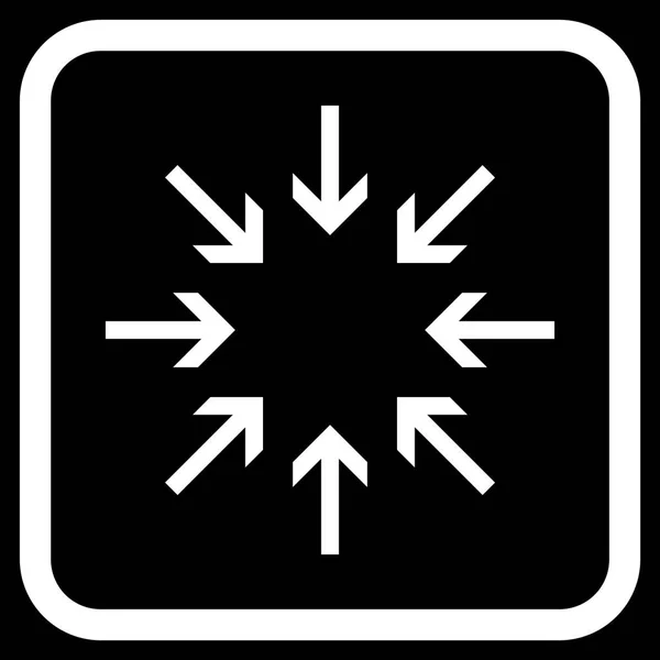Flechas de presión Vector icono en un marco — Archivo Imágenes Vectoriales