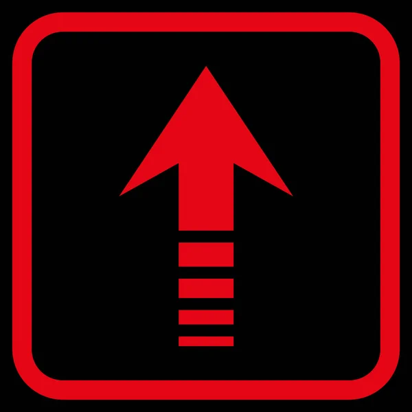 Enviar ícone vetorial em um quadro —  Vetores de Stock